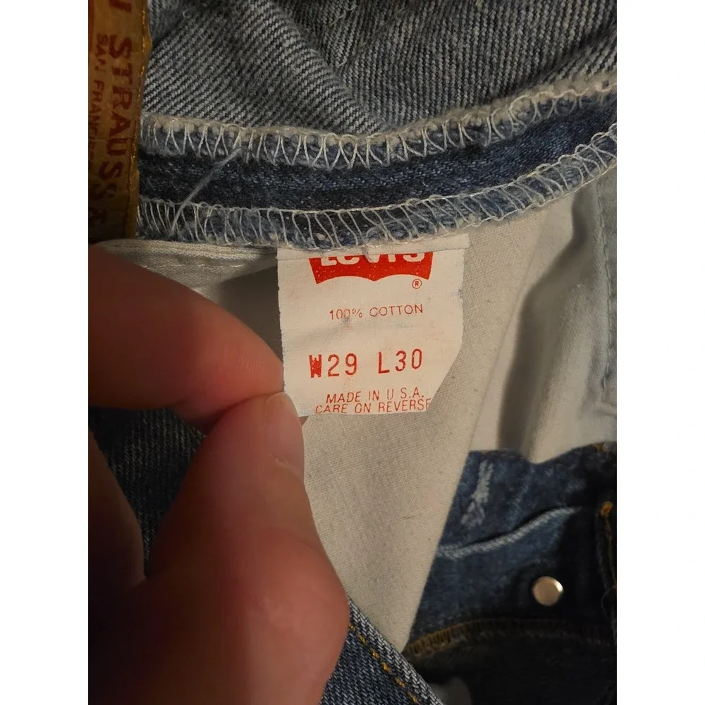 Rare! 90s Vintage Mens Levi's 501xx Straight Leg Denim Jeans USA Size (27x27)